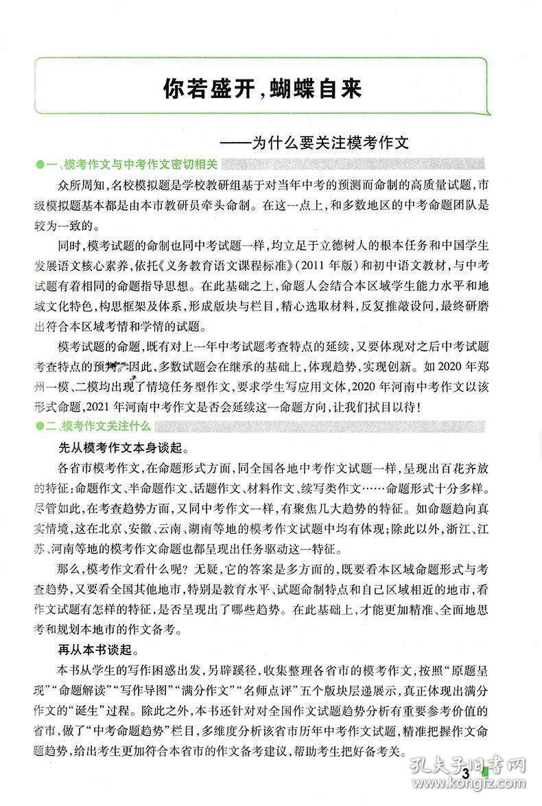 最新三年中考满分作文概览与启示