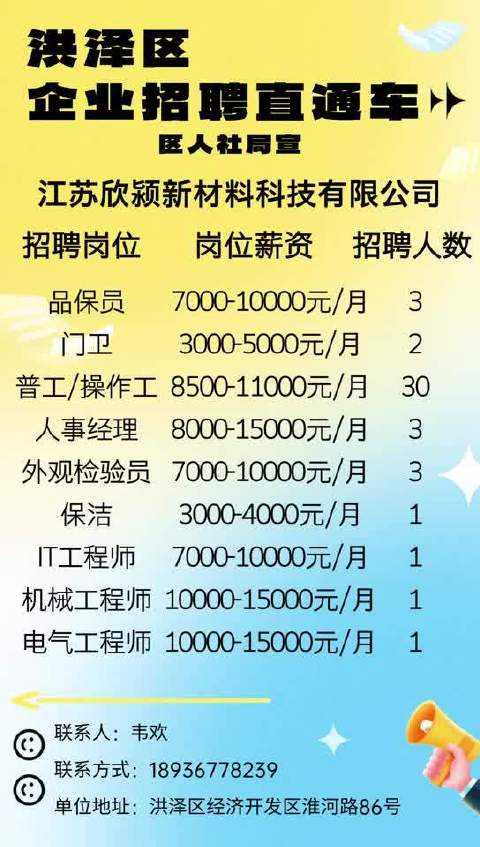 武进湖塘最新招聘信息概览